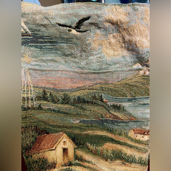 Vintage shoulder bag hand stitched - Picture 5 of 6